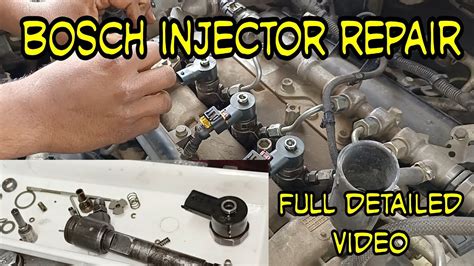 Bosch Injector Cleaning And Repairing Youtube