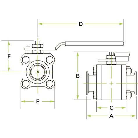 Manual 2 Way Ball Valve Ancorp High And Ultra High Vacuum Products