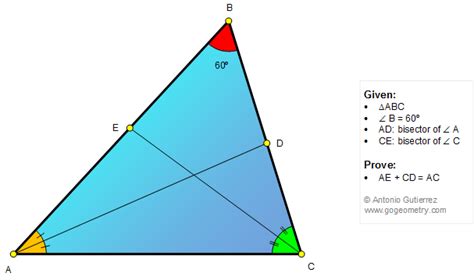 Geometry Problem 1303: Triangle, 60 Degrees, Angle Bisector, Measurement