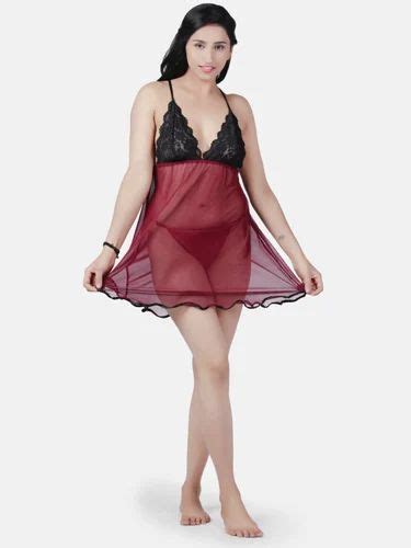 Hot Net Honeymoon Wine Babydoll Bikini Night Dress K Kw Fashion Dolls