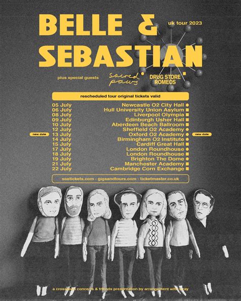 UK Tour July 2023 — Belle & Sebastian