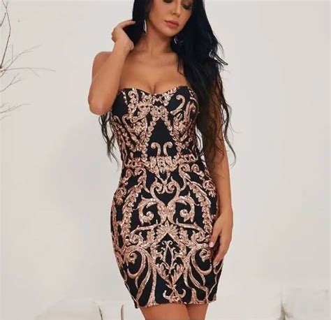 Ladies Vestidos Sexy Strapless Rayon Bodycon Bandage Dress Women