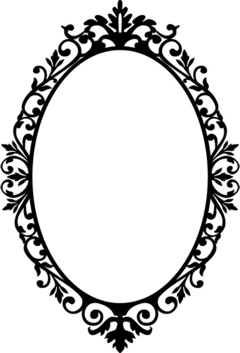 Oval Mirror Frame Png Clipart Full Size Clipart 1256935 Pinclipart Images