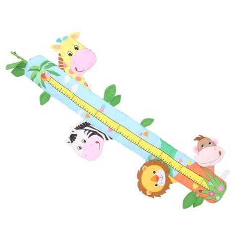 Toise Murale Pour Enfants Drfeify Mesure Hauteur Motifs Animaux