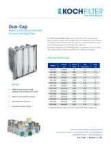 Cartouche filtrante à air Duo Cap Koch Filter Corporation pour