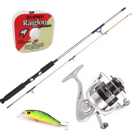 Kit Pesca Molinete Arena 1000 Vara Flipper 17 Lbs e Linha Mono até 8