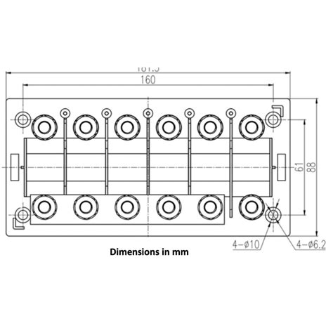 Porte Fusible Mega Positions Avec Busbar A