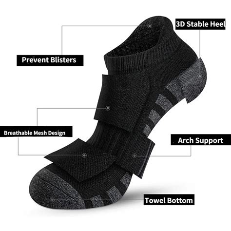 Men's Cycling Ankle Length Custom Design No Show Sport Socks Elite ...