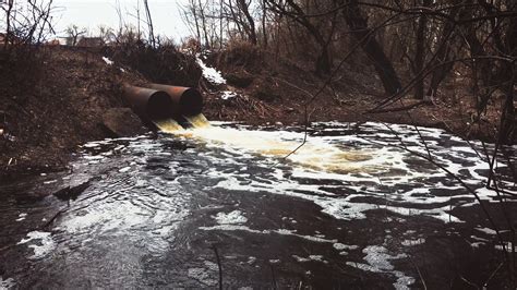 Discharge Of Sewage Into River Dirty Sewage Stock Footage Sbv 336386107