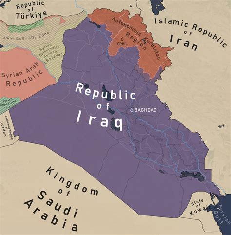 political map  present day iraq  mappeurnational  deviantart