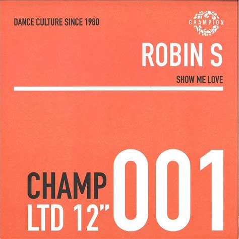 Show Me Love Robin S 12 Music Mania Records Ghent