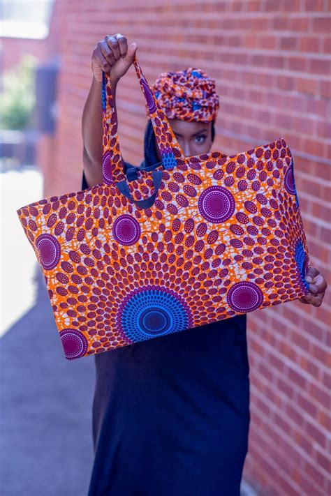 Extra Large African Print Tote Bag Big Ankara Tote Bag Etsy