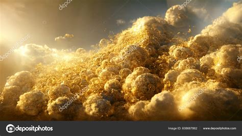 Artistic Sky Design Gold Clouds Stock Photo by ©azstondesigns 608667862