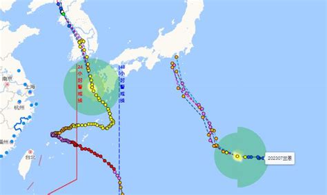 6号卡努和7号兰恩双台风最新路径图 互相影响还是各走各的 天气网