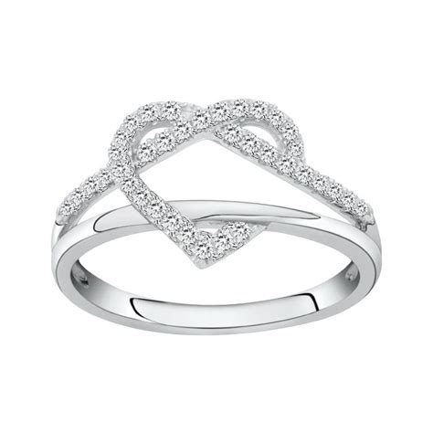 Bague Femme Coeur Edora Argent Et Oxydes Bagues Femmes Edora