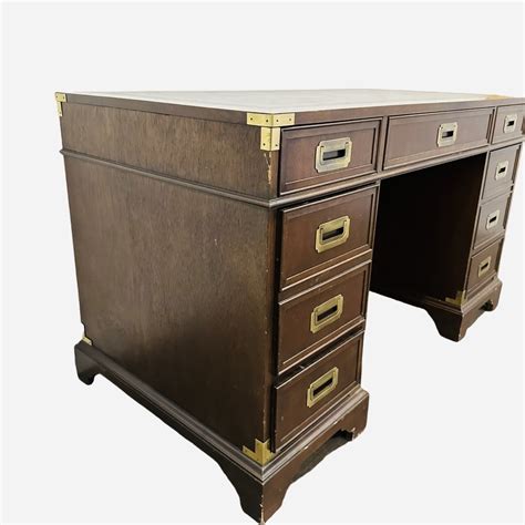 CUSTOMIZABLE: Traditional Campaign Desk - Vintage Refined