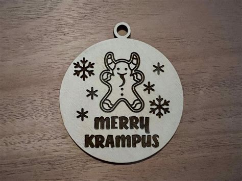 Krampus Gingerbread Ornament Merry Krampus Ornament Horror Christmas