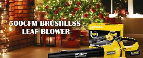 Amazon Somorei Cordless Leaf Blower Cfm Brushless Electric