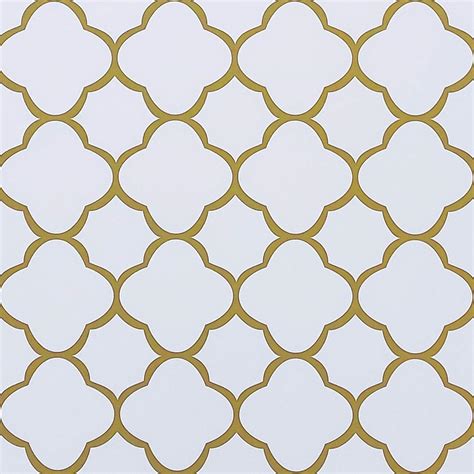 X White And Gold Trellis Wallpaper Peel And Stick Trellis