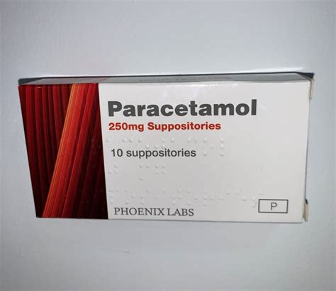 Paracetamol 250mg 10 Suppositories Phoenix Labs Mountmellick Local