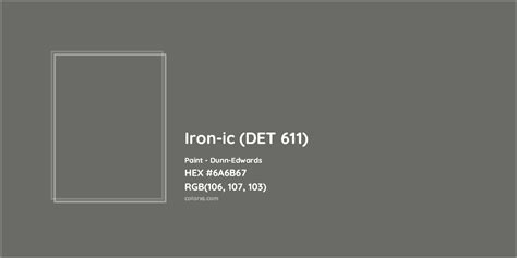 Dunn Edwards Iron Ic Det 611 Paint Color Codes Similar Paints And