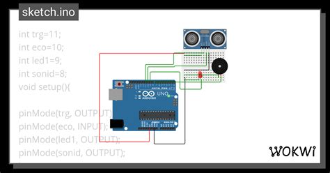 Arduino Con Proximidad Wokwi ESP32 STM32 Arduino Simulator