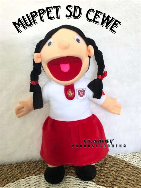 Jual Boneka Tangan Cm Muppet Karakter Siswa Anak Sekolah Sd Mainan