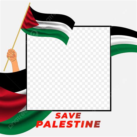 Palestine Clipart PNG Images, Facebook Frame Save Palestine Elegant ...