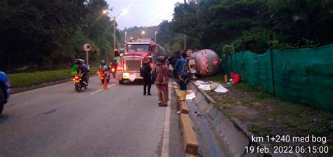 Paso restringido en la autopista Medellín Bogotá