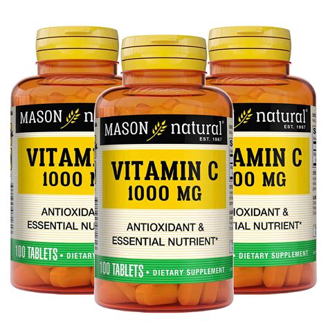 MASON NATURAL Vitamin C 1 000 Mg Supports Healthy Immune System