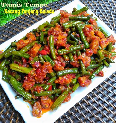 Resep Tumis Tempe Kacang Panjang Balado Simpel Cuma Tiga Langkah