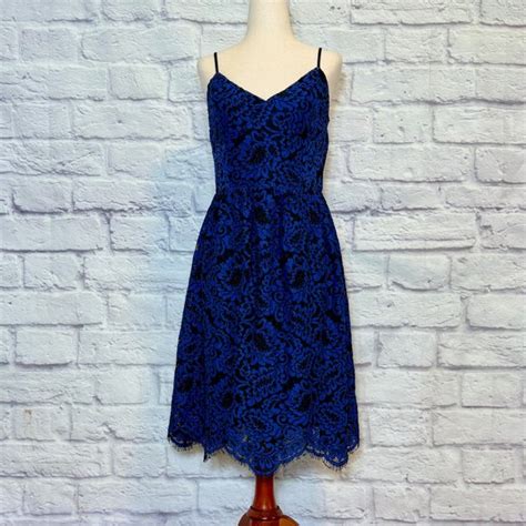 Sugarlips Dresses Sugar Lips Navy Blue Black Lace Midi Dress Poshmark