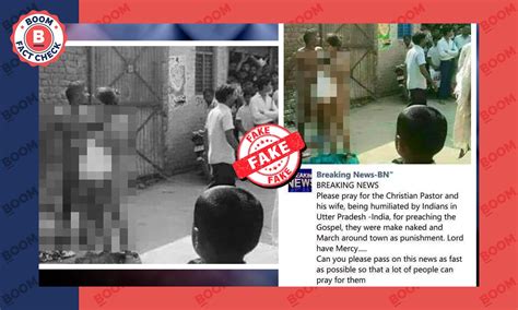 Old Photo Of Nude Protest In UP Revived As Christian Pastor Paraded Naked BOOM