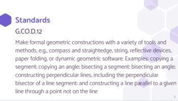 Geometry Lesson 3 - Bisecting Angles by For the Love of Geometry