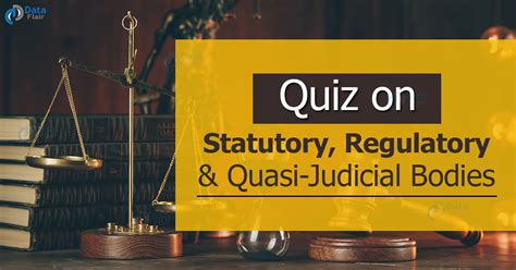 Quiz On Statutory Regulatory And Quasi Judicial Bodies In India Dataflair