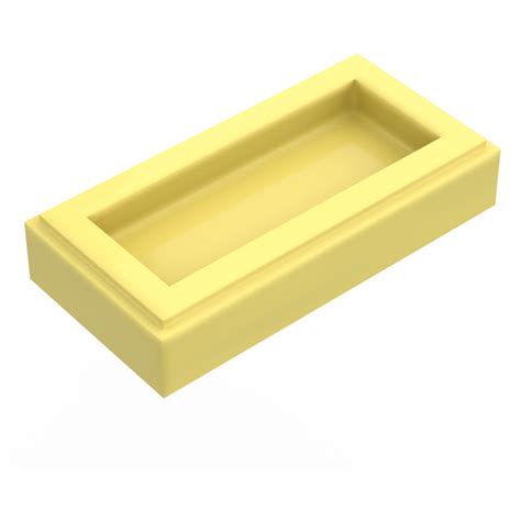 Lego Bright Light Yellow Tile 1 X 2 With Groove 3069 30070 Brick