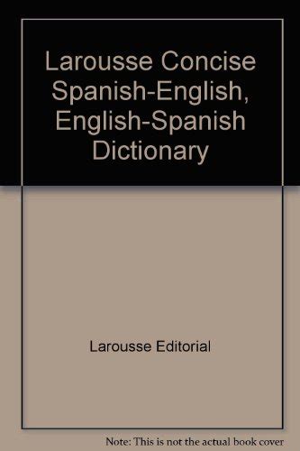 Pre Owned Larousse Concise Spanish English English Spanish Dictionary