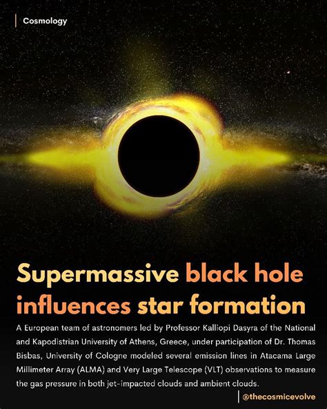 Supermassive black hole influences star formation | Star formation ...