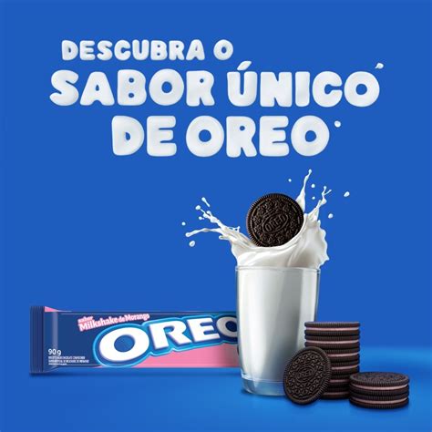 Biscoito Recheado Oreo Milkshake De Morango 90g Mercado Livre