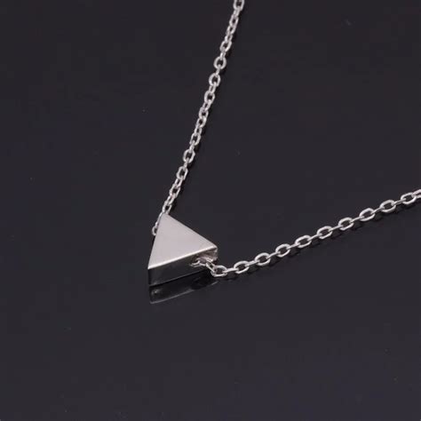 Wholesale Sterling Silver Rhodium Plated Inverted Triangle Pyramid