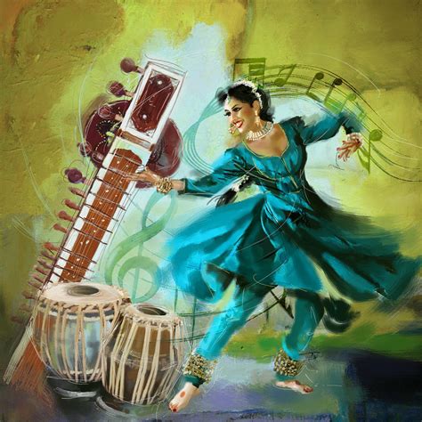 Kathak Dancer 4 Painting by Catf