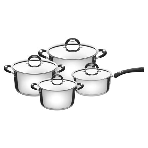 Jogo de Panelas Tramontina Duo Silicone em Aço Inox Fundo Triplo