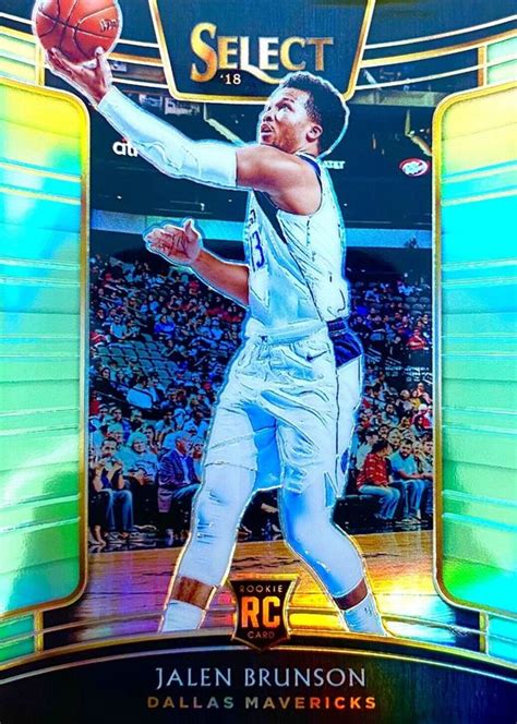 Jalen Brunson 2018 Select 8 Concourse Neon Green 75 Price Guide