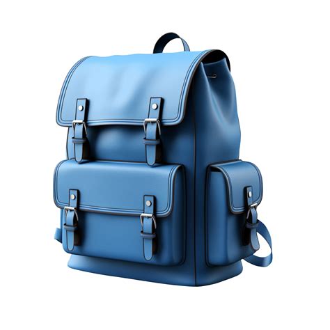 Blue Backpack Isolated On Transparent Background 44813273 Png