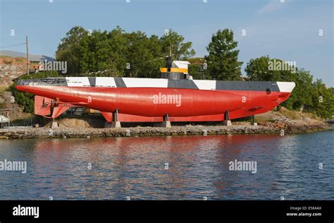 Wwii Veteran Submarine Vesikko Of The Finnish Navy On Display As A