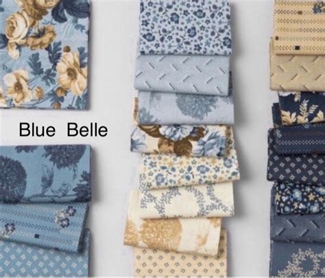 Blue Belle Colonial Jelly Rolls Layer Cakes Bundles Etsy Blue