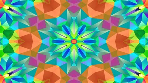 Premium Vector Kaleidoscope Geometric Colorful Pattern Abstract