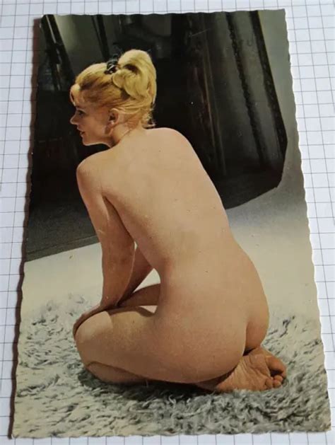 ALTE EROTIK KARTE HÜBSCHE Frau nackt nude woman Vintage PIN UP