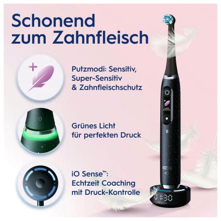 Oral B Elektrische Zahnbürste iO Series 10 Cosmic Black 1 St dauerhaft