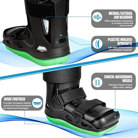 Neenca Medical Inflatable Air Cam Walker Boot For Ankle Pain Recovery